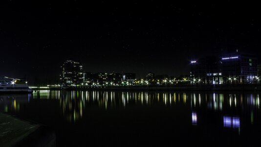 Night photograph kiel tucked water photo