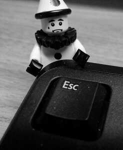 Black and white keyboard gray keyboard