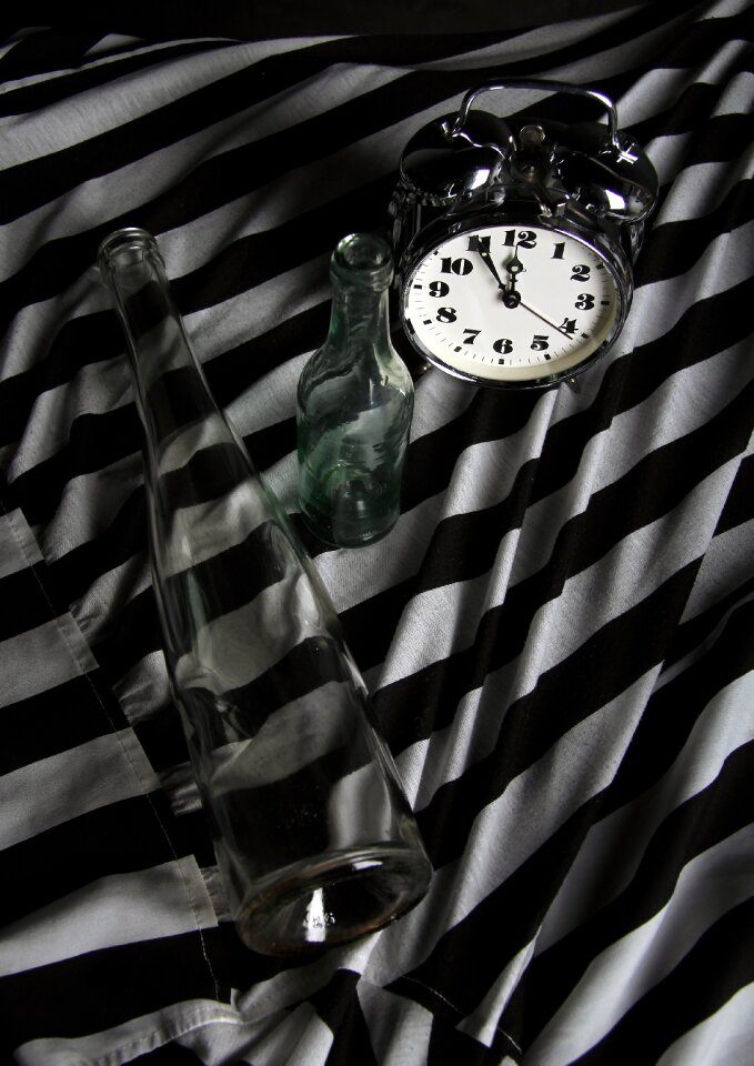 Glass studio b w photography