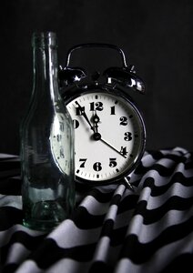 Time alarm clock white photo