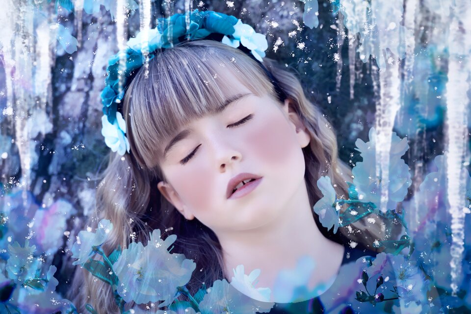 Female ice princess beautiful