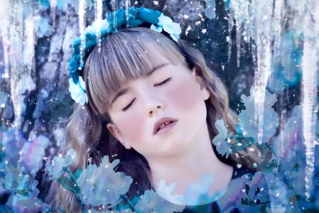 Female ice princess beautiful