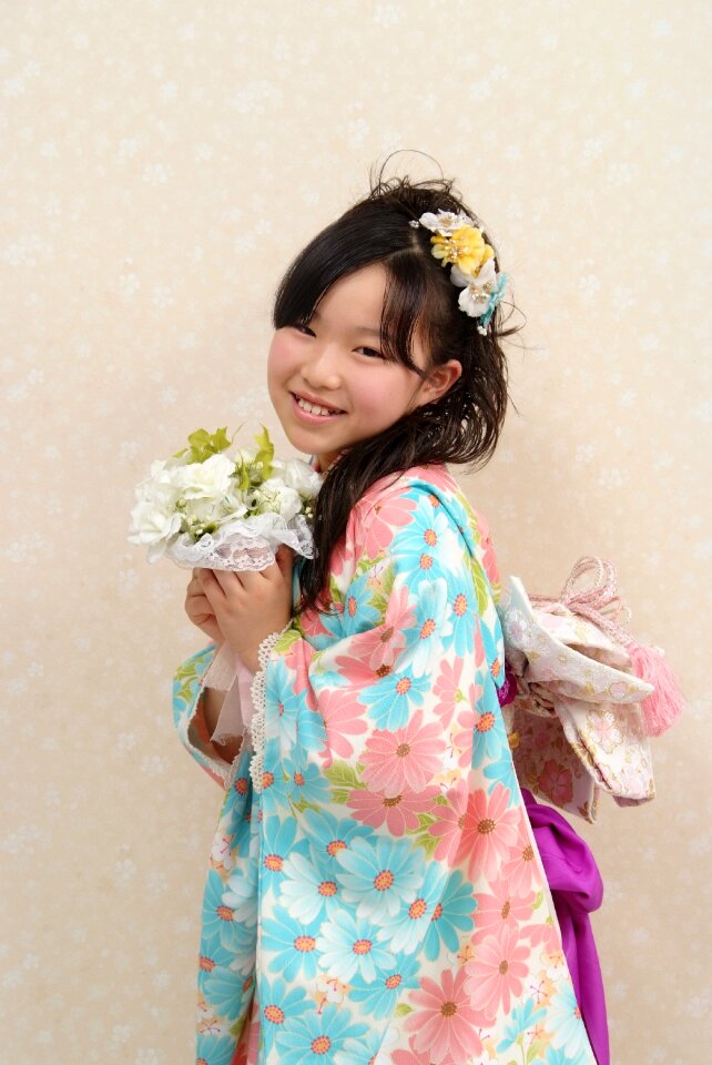 Kids age ceremony girl