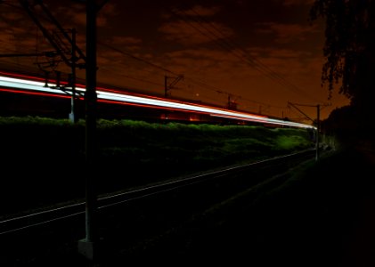 Night train photo