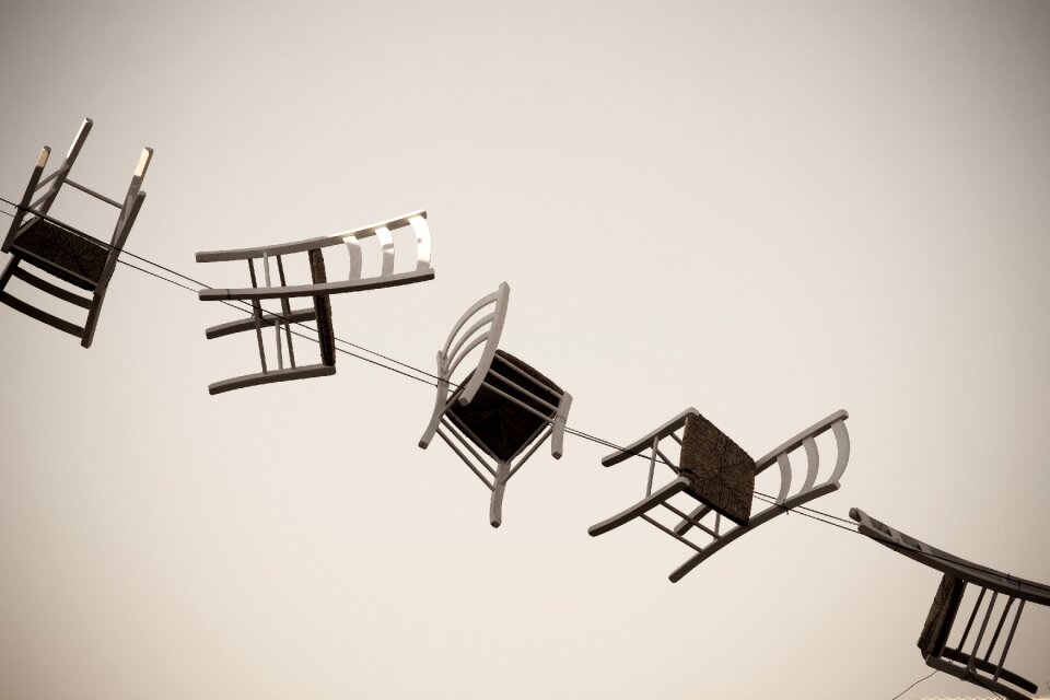 Chairs art abstract
