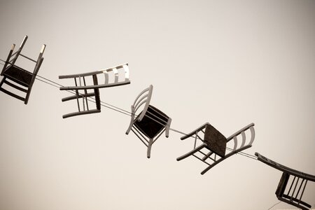 Chairs art abstract