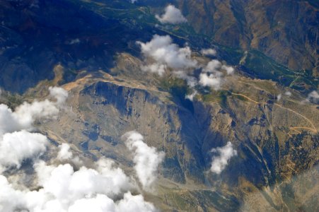 Over Turkey mountains photo