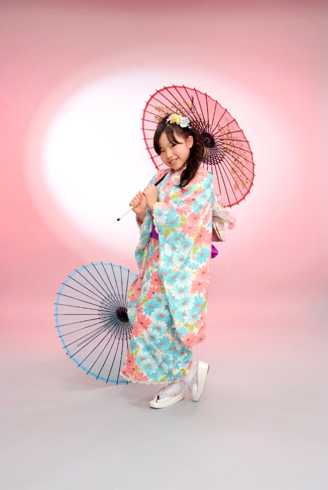Age ceremony girl umbrella