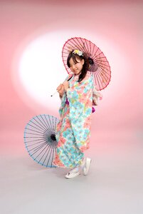 Age ceremony girl umbrella