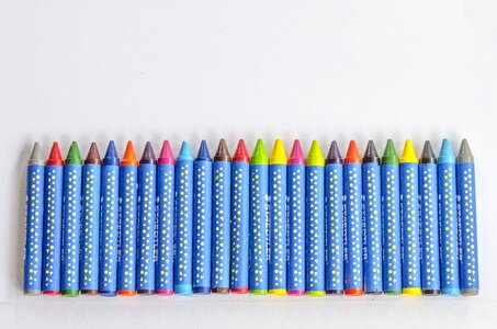 Color pencils education drawing