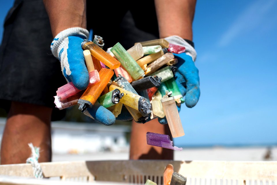 Marine Debris -- Lighters photo