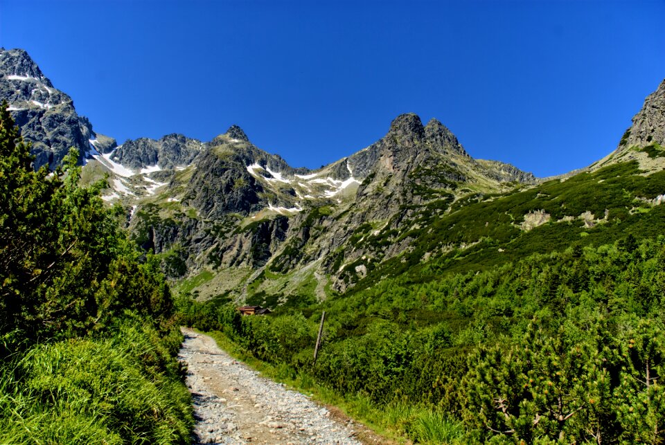 Top view mountains view photo