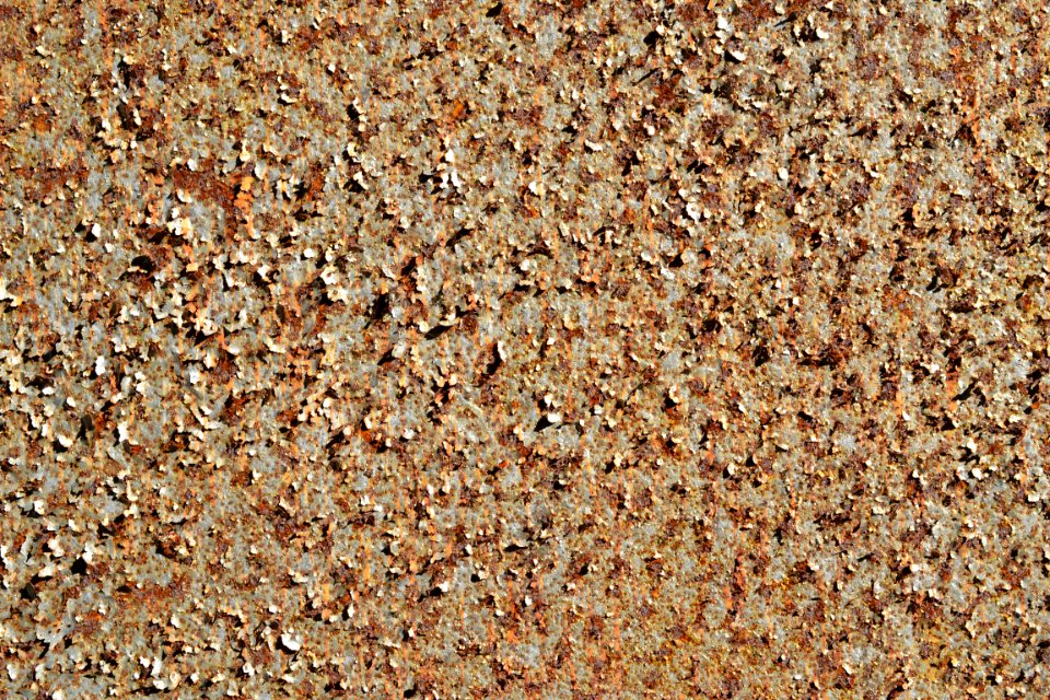 sheet with rusted surface