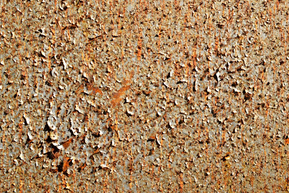 sheet with rusted surface