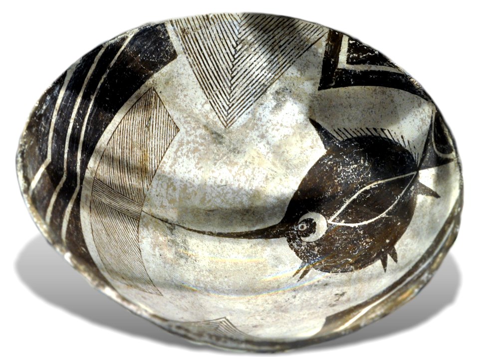 Mimbres fish with stinger(?)
