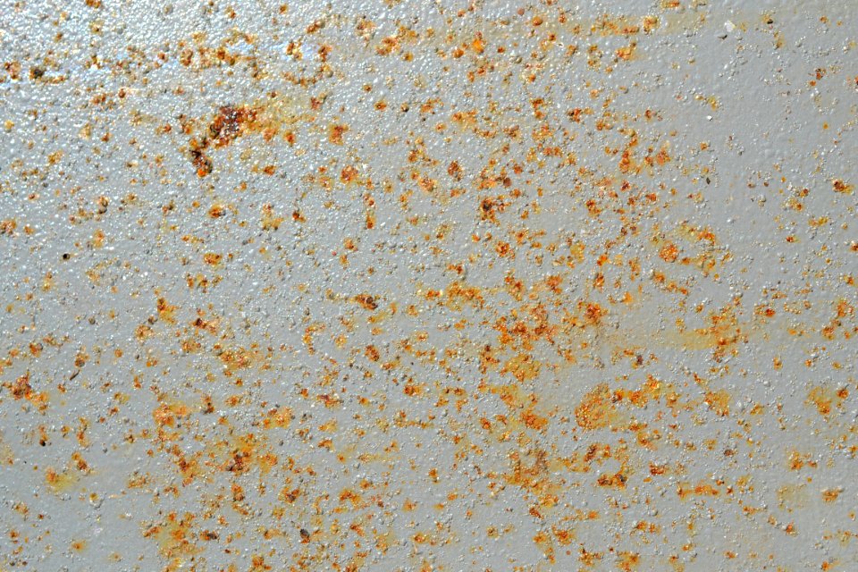 sheet with rusted surface
