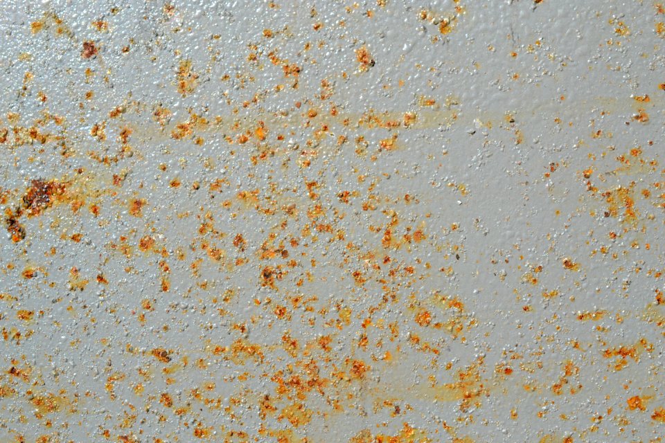 sheet with rusted surface
