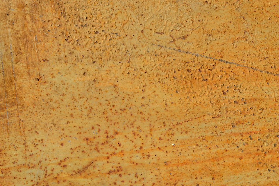 sheet with rusted surface