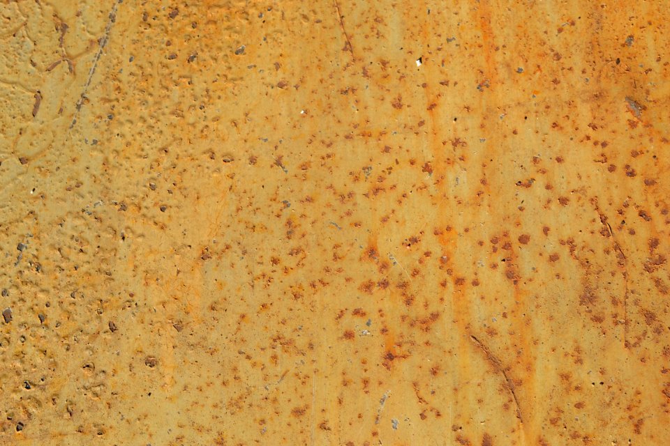 sheet with rusted surface