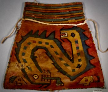Nazca bag, Peru, 7th C. AD. Met Museum NYC photo