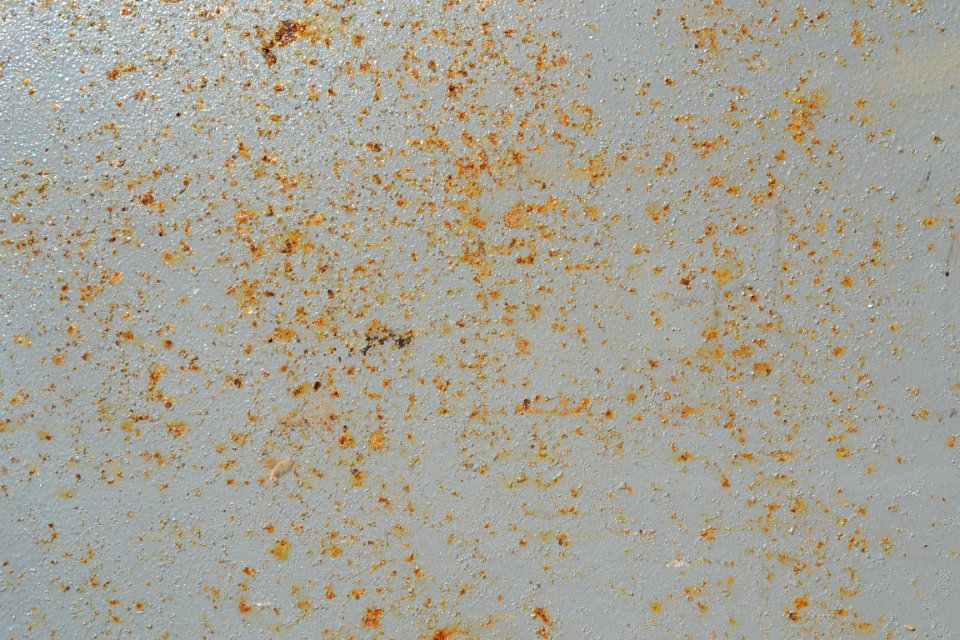 sheet with rusted surface