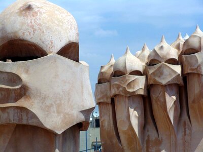 Abstract art barcelona sculpture