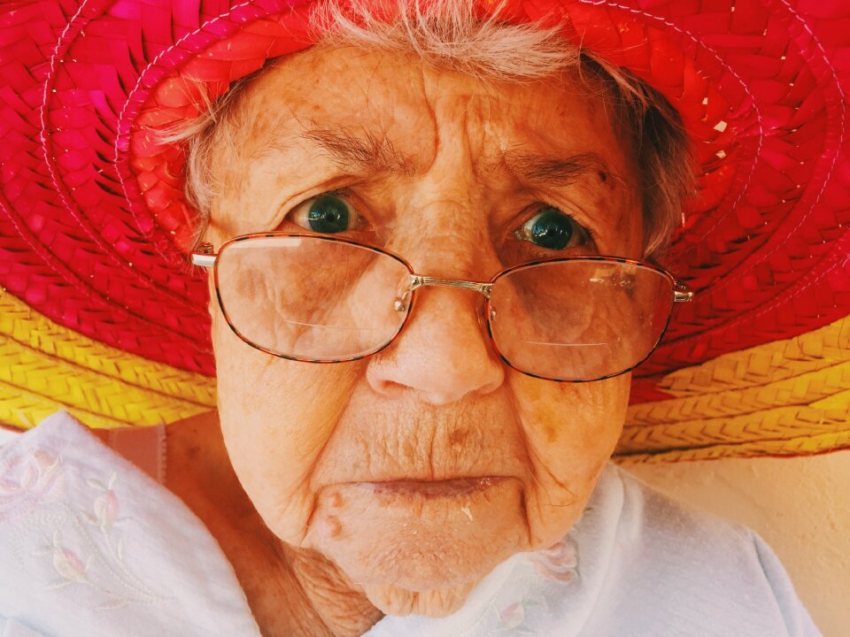 Looking portrait female