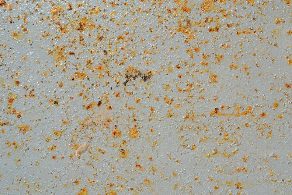 sheet with rusted surface