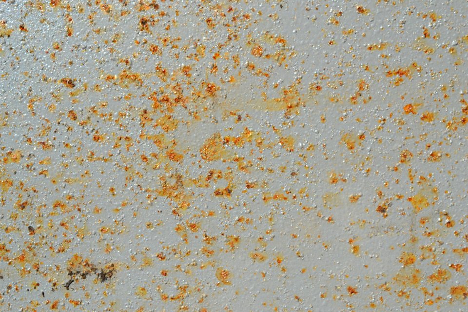 sheet with rusted surface