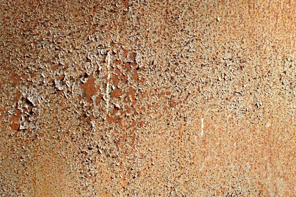 sheet with rusted surface