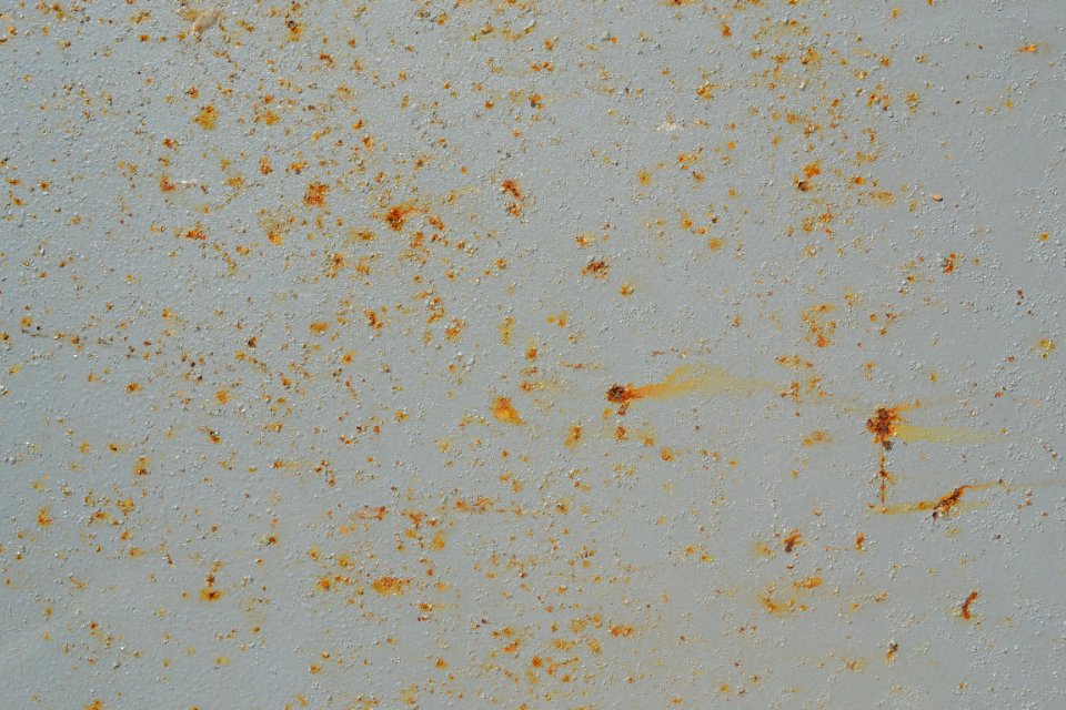 sheet with rusted surface