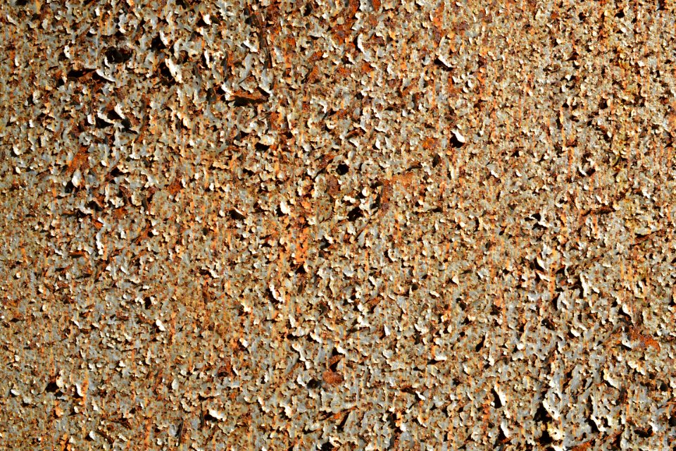 sheet with rusted surface