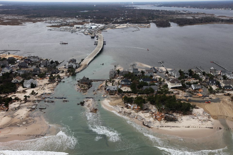 Storm damage along the New Jersey coast
