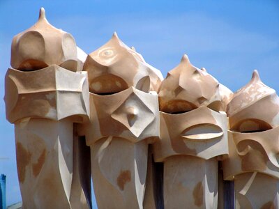 Abstract art barcelona sculpture