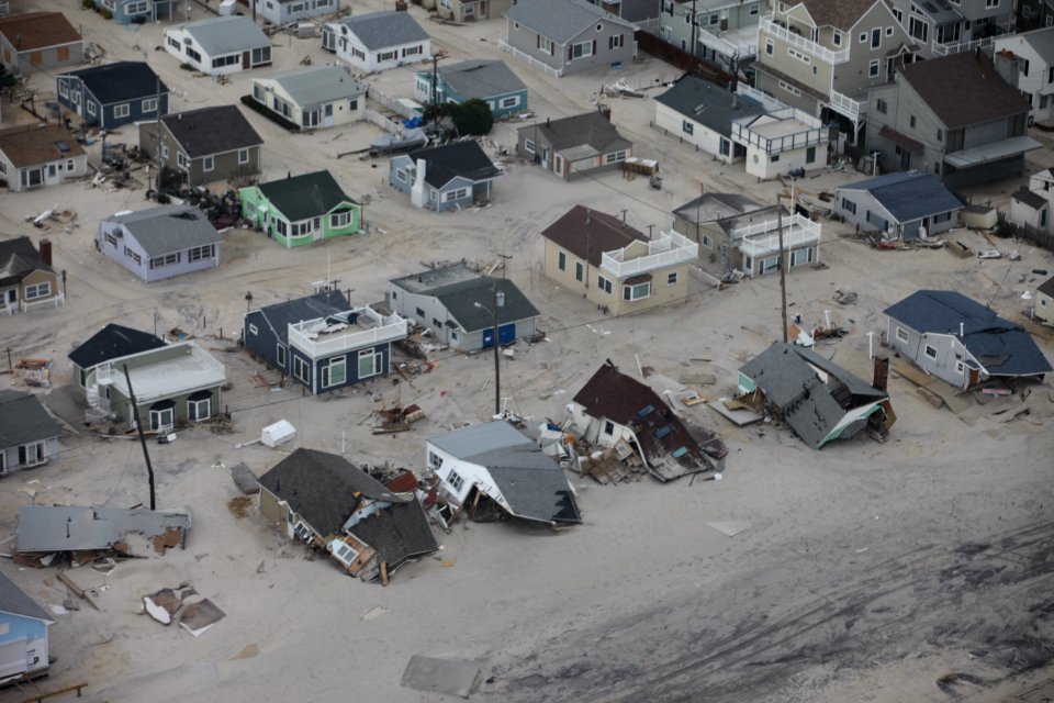 Aftermath of extensive flooding along New Jersey shore