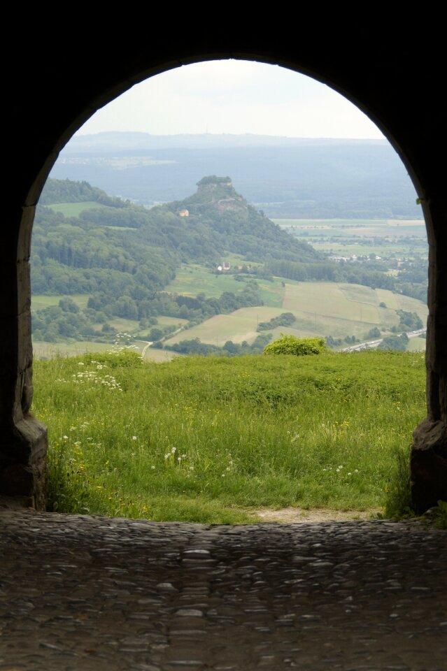 Volcano volcanic cones archway