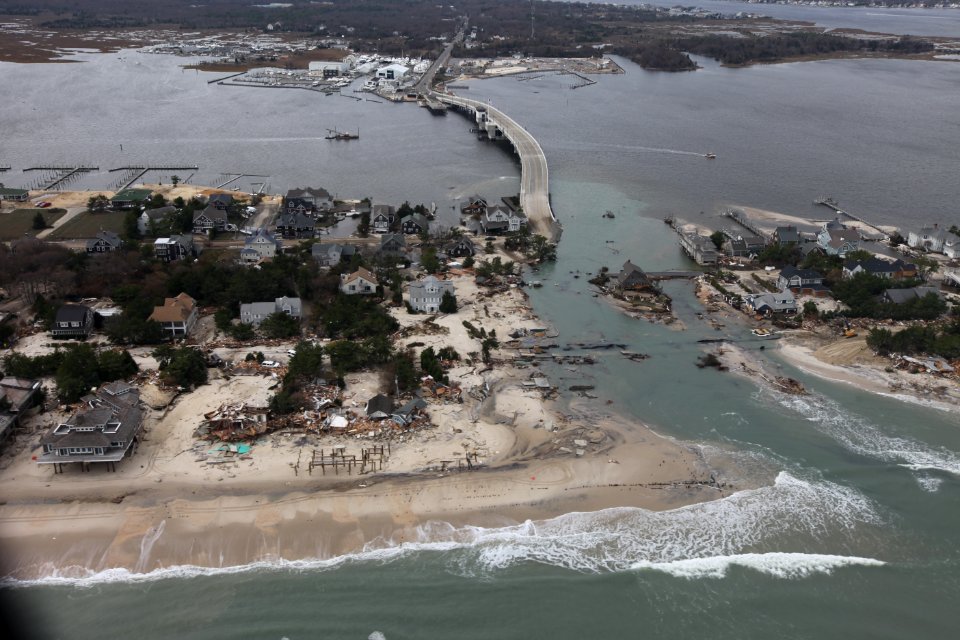 Storm damage along the New Jersey coast