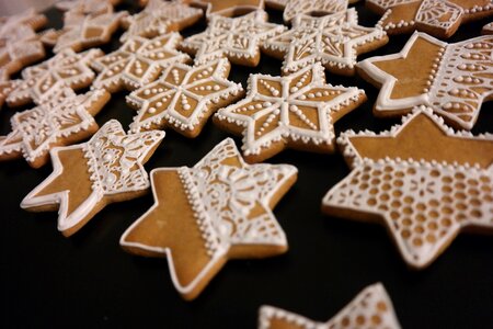 Christmas time christmas cookies snowflake photo