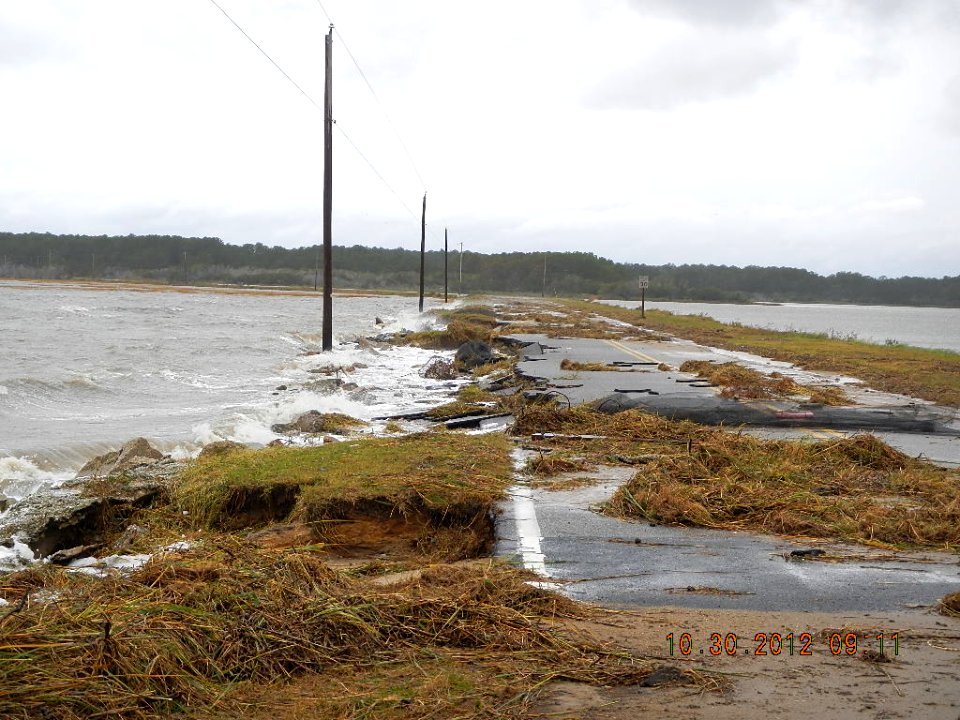 Hurricane Sandy hit Chincoteague National Wildlife Refuge (VA)