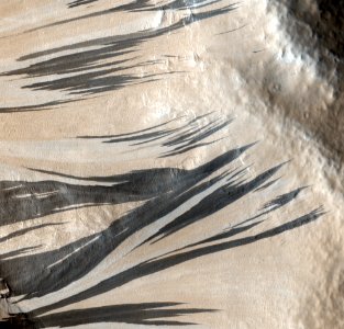 Slope Streaks in Acheron Fossae, Mars