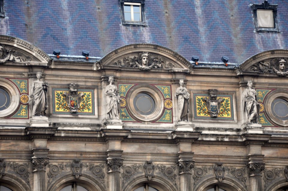 Paris - Hotel de ville - Detail façade