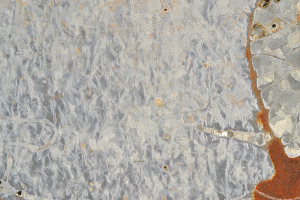 sheet with rusted surface