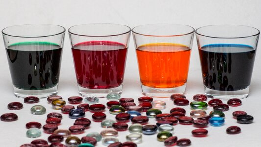 Color solutions glass nuggets