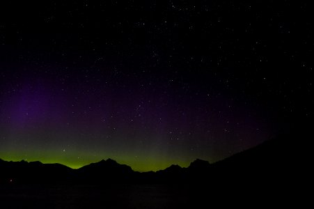 Northern Lights over Lake McDonald photo