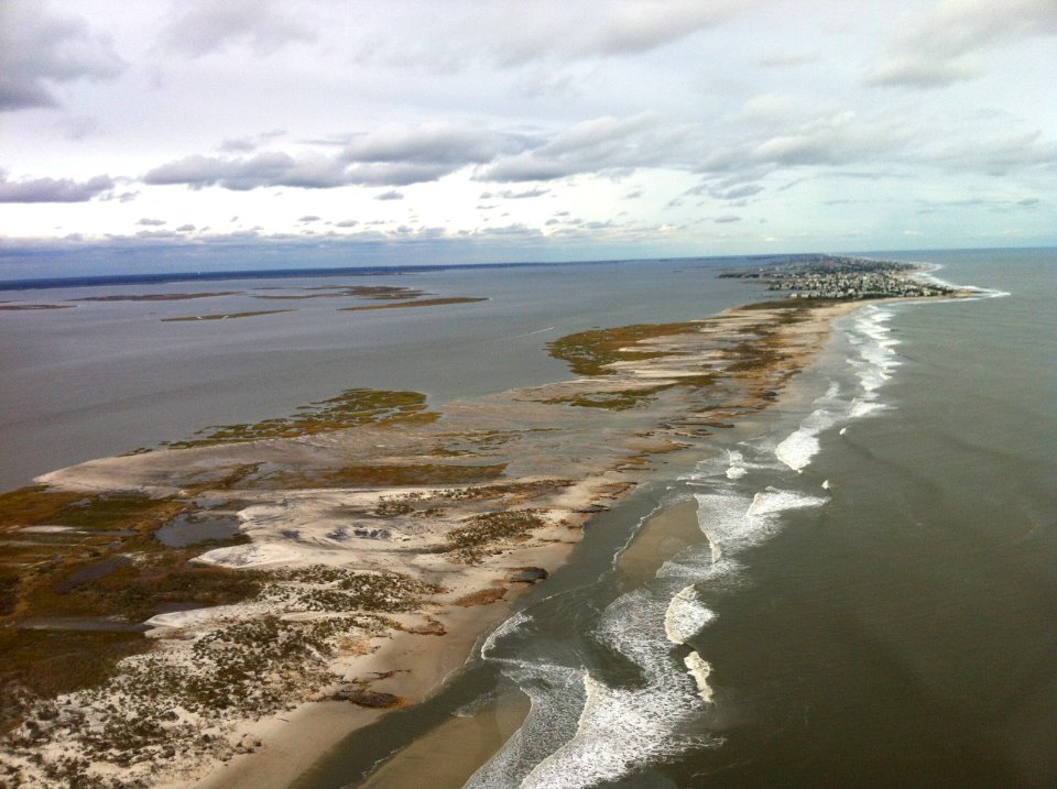Aerial photo of Holgate unit at Edwin B. Forsythe National Wildlife Refuge (NJ)