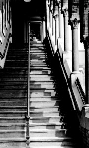 Broad Street Station -  the Lombardic staircase in 1967
