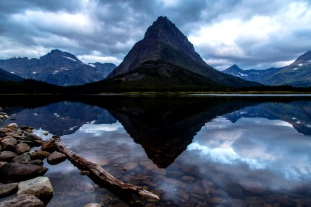 Predawn at Swiftcurrent Lake photo