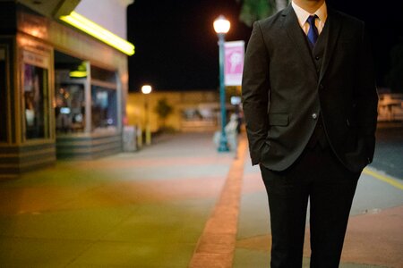 Suit tie street photo