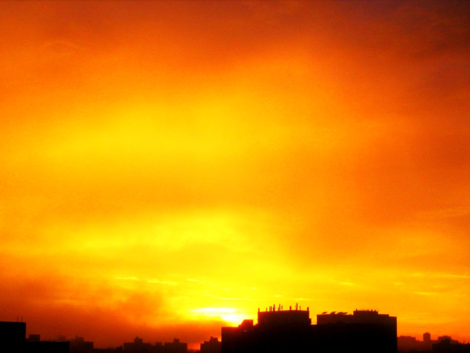 Spring sunset