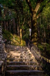 Stairs - Bran castle - Romania photo